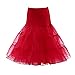 Udresses Girls Petticoat Skirts Tutu Crinoline Underskirt P9(Black,S)