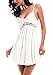 ADORNEVE Women Soft Lace Modal Sleepwear Chemises Full Slip Babydoll Nightwear