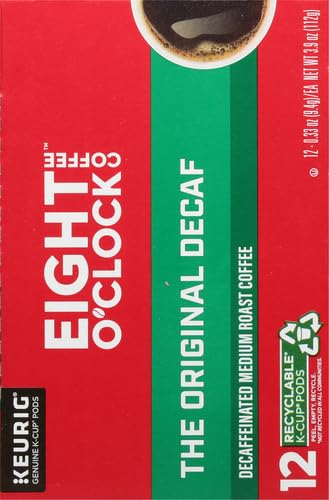 EIGHT O’CLOCK THE ORIGINAL DECAF COFFEE, 12 CT
