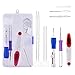 Magic Embroidery Set, BASEIN Embroidery Stitching Punch Needles Craft Tool Set Combination Including 50 Color Embroidery Threads for DIY Sewing Cross Stitching