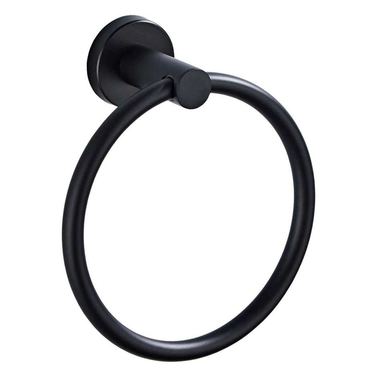 WANGCL Brushed Towel Ring Hand Towel Holder Stainless Steel Simple Round Towel Hanger for Contemporary Bathroom Farmhouse Kitchen Organizer Wall Mounted（Blank）