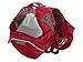 RUFFWEAR Heavy Duty Hiking Pack for Dogs, Includes 2 1L Water Bottles, Large to Very Large Breeds, Adjustable Fit, Size: Large/X-Large, Red Currant, Palisades Pack