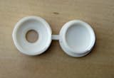 Holland Plastics Original Brand Pack Of 100 Fold Over Caps/Cover Fits Large White