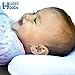 Anti Flat Head Baby Pillow – Memory Foam Infant Head Support – Keeps Infant Head Round & Prevents Flat Head Syndrome – Includes Free Extra Pillow Case – Natural Baby Head Shaping Pillow