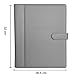 Padfolio - Resume Portfolio Folder - PU Leather Business Portfolio  Business Card Holder,File Pockets,Expandable Document Organizer  Writing Pad.