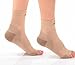 Plantar Fasciitis Sock - Support Ankle Compression Sleeve Socks - Reading Socks - Open-Toe Planter Sleeve Socks - 1 Pair Unisex Heel Pain Arch Support/Ankle Sock (Medium, Beige)