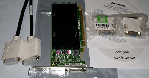 NVIDIA NVS 300 by PNY 512MB GDDR3 PCI Express Gen 2 x16 DMS-59 to Dual DVI-I SL or VGA Profesional Business Graphics Board, VCNVX300X16-PB