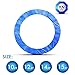 ANCHEER 15 14 12 10 Ft Replacement Trampoline Surround PVC Pad Foam Safety Spring Cover Padding Pads (Blue, 14ft)
