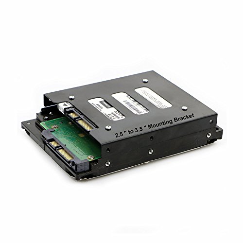 Saisn 2.5" to 3.5" SSD HDD Hard Disk Drive Holder Metal Mounting Bracket Adapter (One-Drive Bracket) - Thumbnail 4