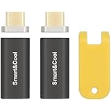 Smart&amp;Cool Gen4 Twin-Pack Micro-USB Magnetic Adapter Magnetic Converter (Gray, Micro-USB Converter-Twin Pack)