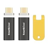 Smart&Cool Twin-Pack Micro-USB Magnetic Adapter Magnetic Converter (Gray, Micro-USB Converter-Twin Pack)