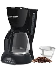 8-Cup Drip Coffee Maker Programmable, Coffee Pot Machine Including Reusable And Removable Coffee Filter - By Mixpresso