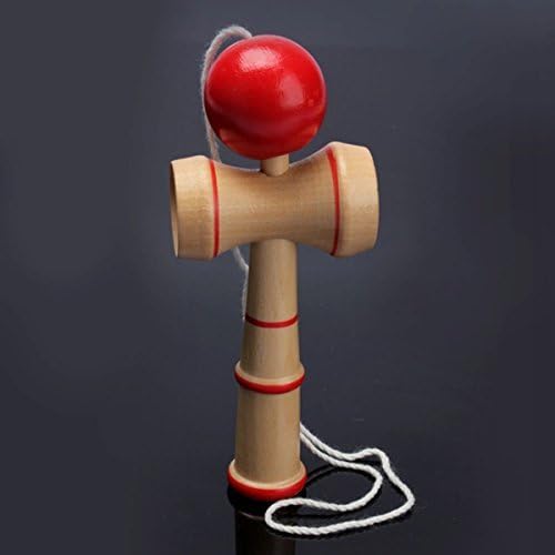 Wooden Pill Kendama Toy Traditional Sport Skill Game Wood Child Kendama Ball Wood Wooden Skill Toy Bilboquet Game Randoms Color by Zalary