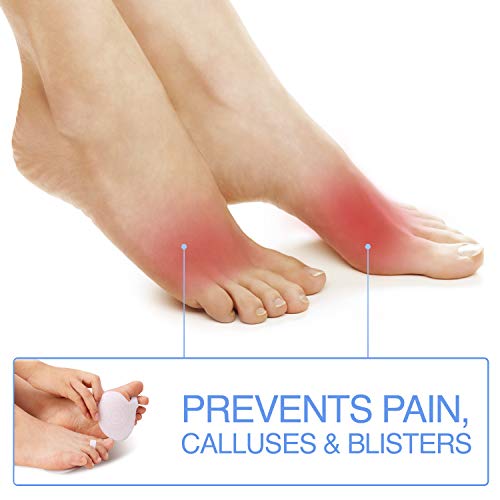 WALKINGLY Set of Metatarsal Pads (2 Count) - Soft Gel Ball of Foot Cushions for Rapid Pain Relief for Women & Men - Mortons Neuroma Callus Metatarsal Foot Bunion Forefoot Cushioning Relief - Thumbnail 2