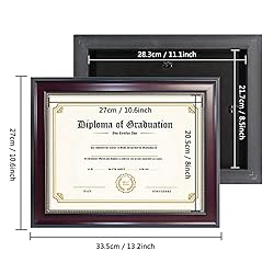 GraduatePro 8.5x11 Diploma Frame, Picture Frame for