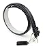 Belle Donne Women's 1-1/8 in Bonded Leather Belt With Metal Buckle Womens Belts, women belt Black - Black Belts for Women/Medium