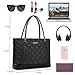 Laptop Tote Bag, DTBG 15.6 Inch Nylon Classic Diamond Pattern Travel Business Computer Shoulder Bag Carrying Briefcase Handbag for 15-15.6 Inch Laptop/Notebook/MacBook/Ultrabook/Tablet,Black