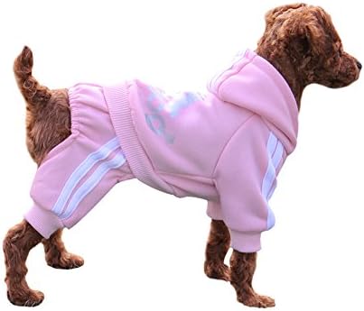 EASTCITIES BONDOGLAND Winter Puppy Hoodie for Small Dogs Boy Girl Warm Coat Sweater Four Legs Pet Clothes Sweatshirt for Dog Cat