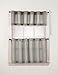 No. 918 Montego Casual Textured Semi-Sheer Grommet Kitchen Curtain Tier Pair, 56