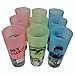 Duck Commander Duck Dynasty Uncle Si Plastic Tea Cups Pink, Green, Blue Drinkware (Pack of 9)