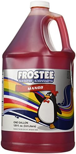 Frostee Mango Snow Cone Syrup Gallon, 128 Ounce
