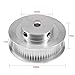 uxcell Aluminum GT2 60 Tooth 5mm Bore Timing Belt Pulley Flange Synchronous Wheel for 3D Printer