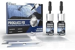 WOOKKIT Windshield Repair Kit 2 Bottles Car Windshield Crack Repair Kit Nano Glass Repair Liquid Adhesive Solution for Fix Chips Bullseye