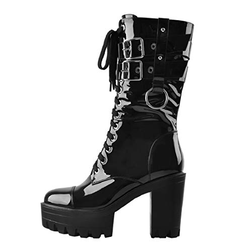 Yolkomo-Womens-Ankle-Calf-High-Zip-Up-Cool-Boots