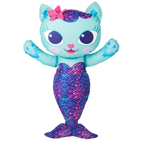 SwimWays Gabby’s Dollhouse Mercat Swim Huggable, Gabby’s Dollhouse Toys, Bath Toys & Beach Toys, Floating Water Stuffed Animal for Kids Aged 1 & Up