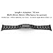 Simpeak Slim Band Compatible with Apple Watch 45mm 44mm 42mm Series 7 6 SE 5 4 3 2 1, Women Men Solid Stainless Steel Business Band Strap Replacement for iWatch 45 44 42, Black