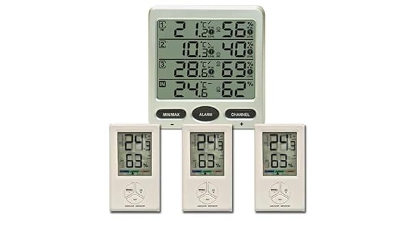 Froggit TCM - Termómetro FT0073 con 3 sensores por Radio (3 ft ...