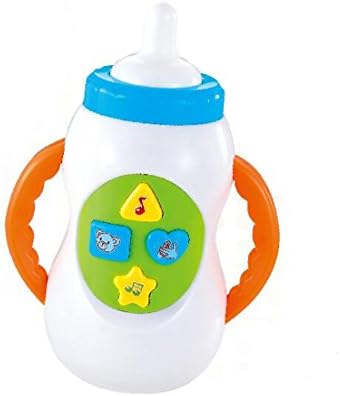 Baby's Feeding Bottle Toys, KAWO Electronics Toys Nursing Bottle Design with Animal Sound Keys Milk Bottle with Music Fun Sound