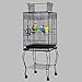 Festnight 57″ Portable Bird Cage with Play Top Perches and Pull Out Tray Portable Wheeled Pet Supplies Stainless Steel Cage for Cockatiels Green Cheek Conures Budgies Finches Macaw Cockatoothumb 1