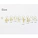 JIALEEY Hair Braid Rings, 50PCS Hair Loops Clips Gold Ring Shell Leaves Star Conch Snowflake Pendant Charms Set Hair Clip Headband Accessories