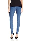 HUE Women's Essential Denim Leggings, Medium Wash, S