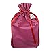 Premium Fabric Gift Wrapping Bags Organza with Satin Ribbon - Grey, Red and Blue Fabric Solid- 3 Sizes Large, Extra Large & Jumbo - Holiday Valentine's, Perfect for Large & XLarge Gifts (3 Pack)