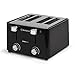 Westinghouse WT44BA Select Series 4 Slice Cool Touch Toaster, Extra Wide Slot, Black