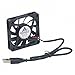 GDSTIME 60mm Fan, 5Volt Fan, 60x60x10mm 0.18A Brushless DC Cooling Fan