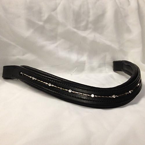 Delfina Dutch Drop Crystal and Wire Browband (18" (X-Large))