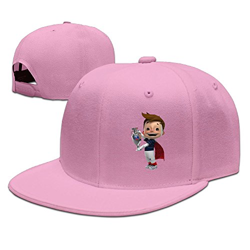 Euro 2016 Champ France Unisex Baseball Cap Adjustable Flat Bill Hat Pink