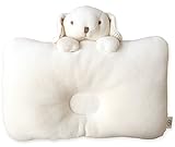 Organic Cotton Baby Pillow Newborn, Prevent Flat Head Syndrome (Peekaboo Puppy)