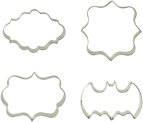 JAYP Stainless Steel Wedding Cookie Cake Biscuit Cutter Mold 4 Piece Set