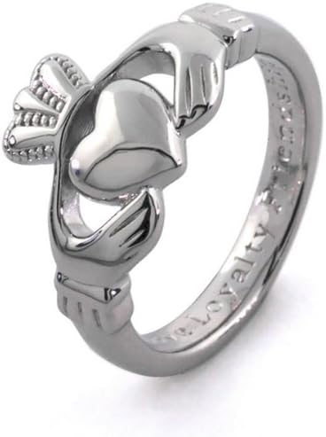 Men's Sterling Silver Claddagh Ring SMS-SG92. Made in Ireland.