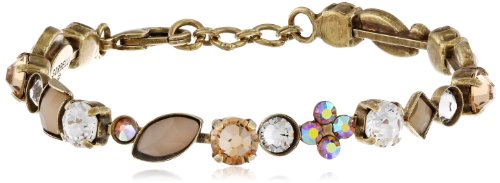 Sorrelli  "Neutral Territory" Crystal and Cabochon Classic Bracelet, 6.75"