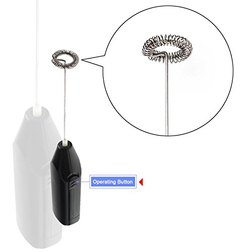 image for Suntak Milk Frother Handheld Battery Operated Electric Foam Maker For 