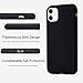 OttarScreen PDTXCLS SPPRANDOM Ermorgen Liquid Silicone Gel Rubber Case Compatible for iPhone 11 6.1 2019, Full Protective Shockproof Ultra Slim (Excellent Touch) -Black