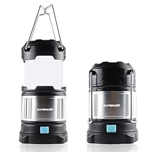Expower IPX5 waterdichte draagbare led-heldere campinglamp, tuinlantaarn, USB-poort, ingebouwde oplaadbare 4400 mAh…