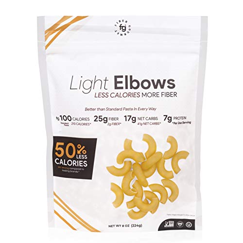 Elbow Noodle Pasta, Low Calorie, High Fiber, Healthy Noodle, Low Net Carb Noodle, Fiber Gourmet Pasta Noodles, Six (6) 8-ounce packages - Thumbnail 7
