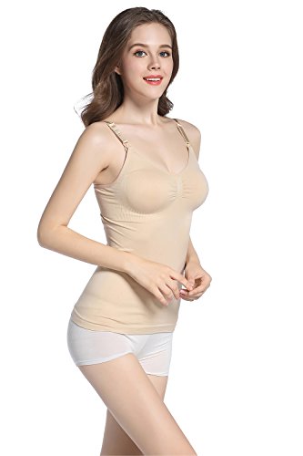 Maternity Nusing Bra 2Pack Nursing Bras Seamless Camisole Tank Top, Bullet Point: 90% Nylon + 10% Spandex - Amazing Quality