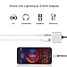 Lighting Headphone Adapter Jack Accessories Earphone Dongle for iPhone 3.5mm Audio Adaptor Aux Audio & Charge & Music Control Splitter for iPhone 7/7Plus 8/8Plus X/10 Support iOS 11 or Laterthumb 3